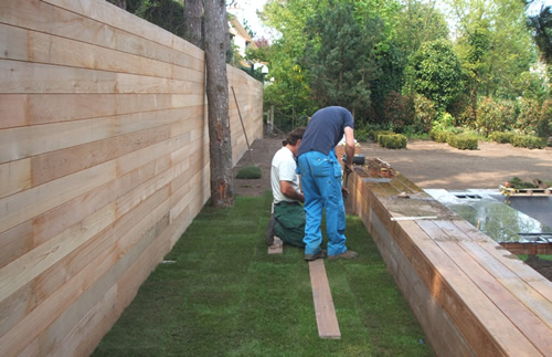 tuinaanleg houten terras Jan Joris TuinArchitectuur