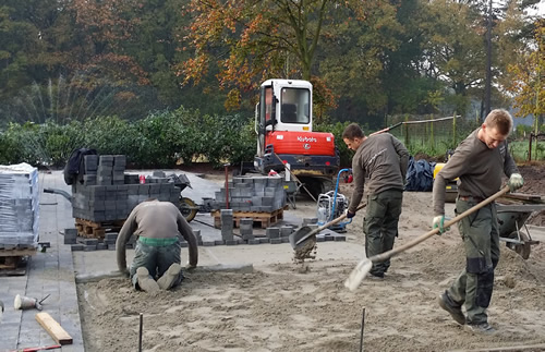 tuinaanleg terrassen, opritten en paden Jan Joris TuinArchitectuur